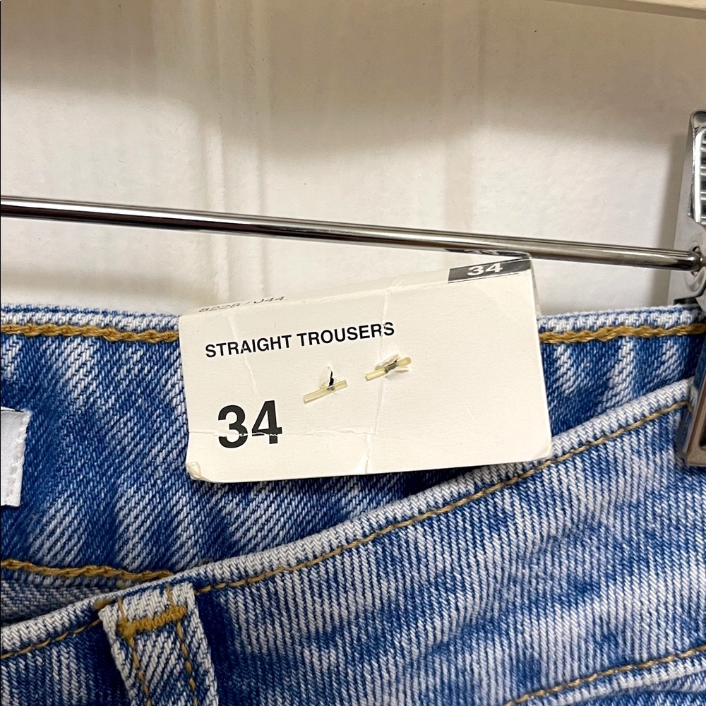 NWT Zara Z1975 High Waist Straight Leg Jeans - Picture 7 of 10